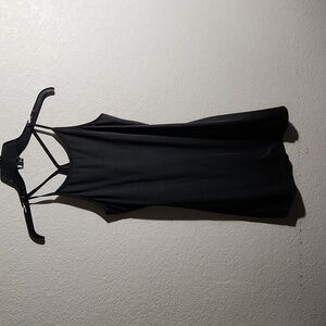 Cool Run Dress Womens Size S Black Racerback Athletic Built-in Bra